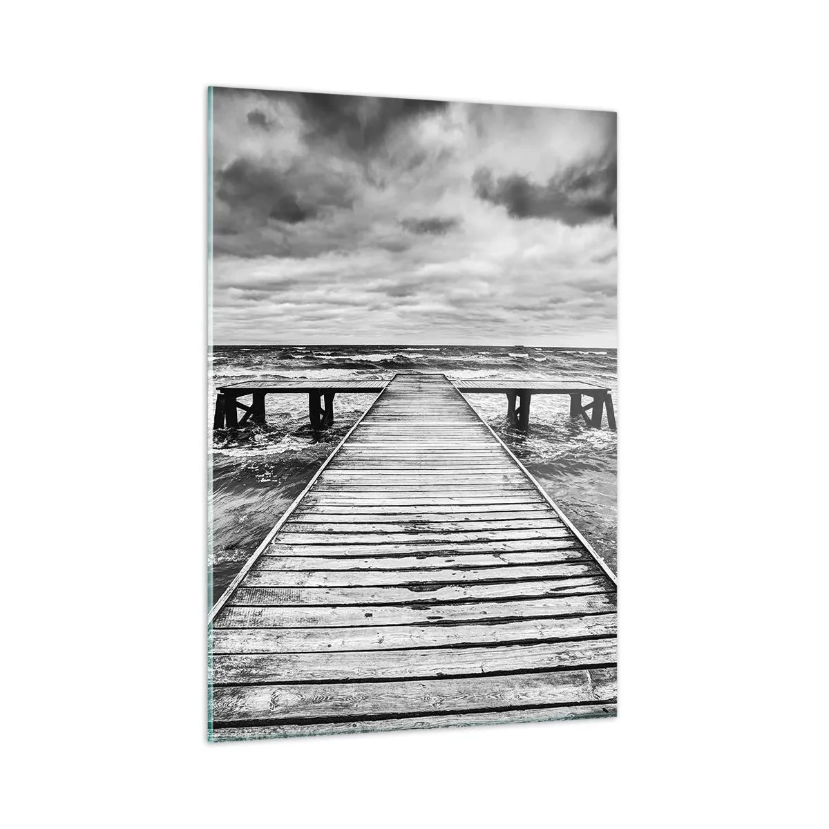 Tablou pe sticlă - Aștept ca vântul să fugărească... - 50x70 cm