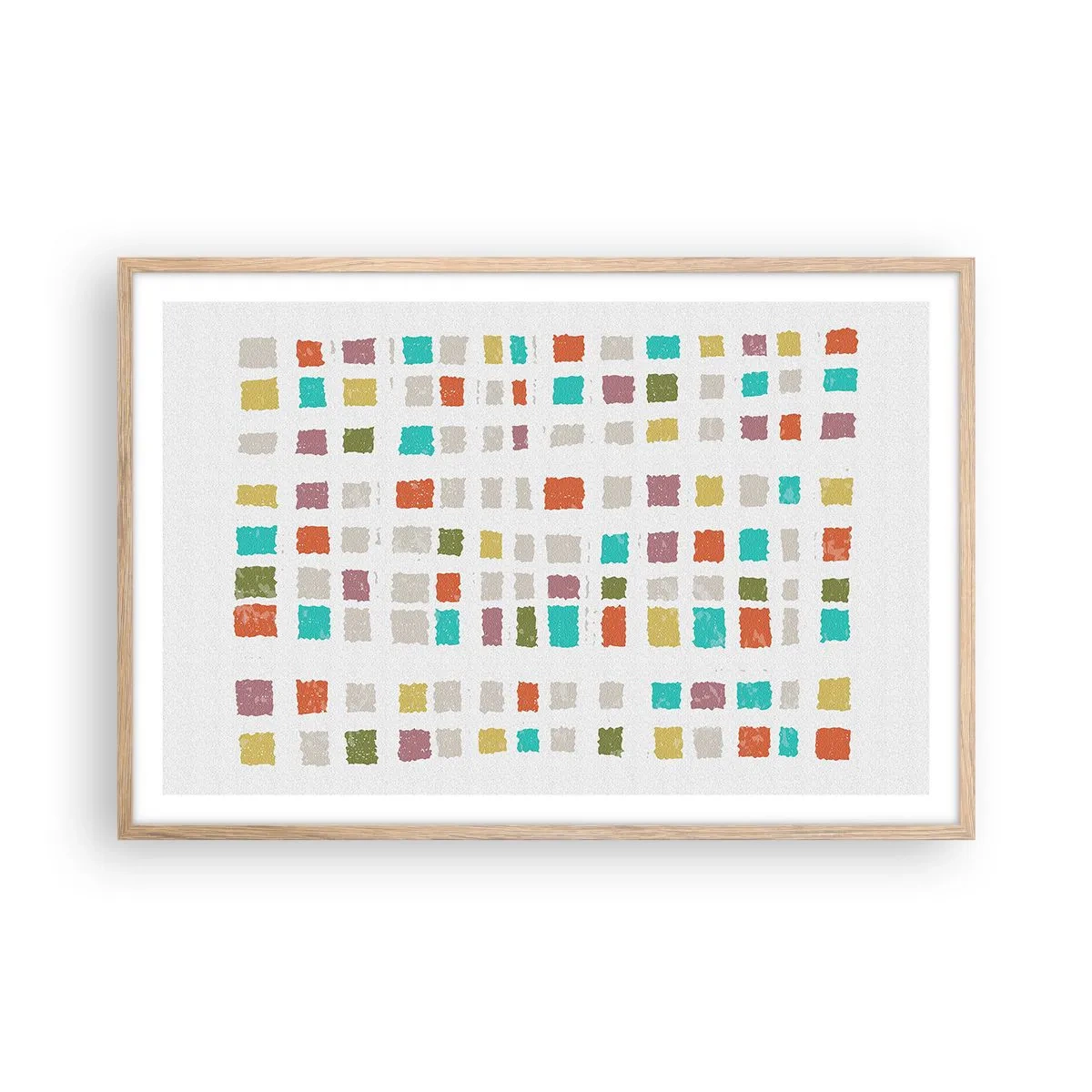 Poster în ramă de stejar deschis - Joc necunoscut - 91x61 cm