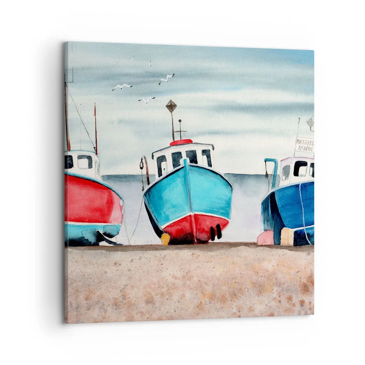 Tablou pe pânză - Gata pentru pescuit - 50x50 cm