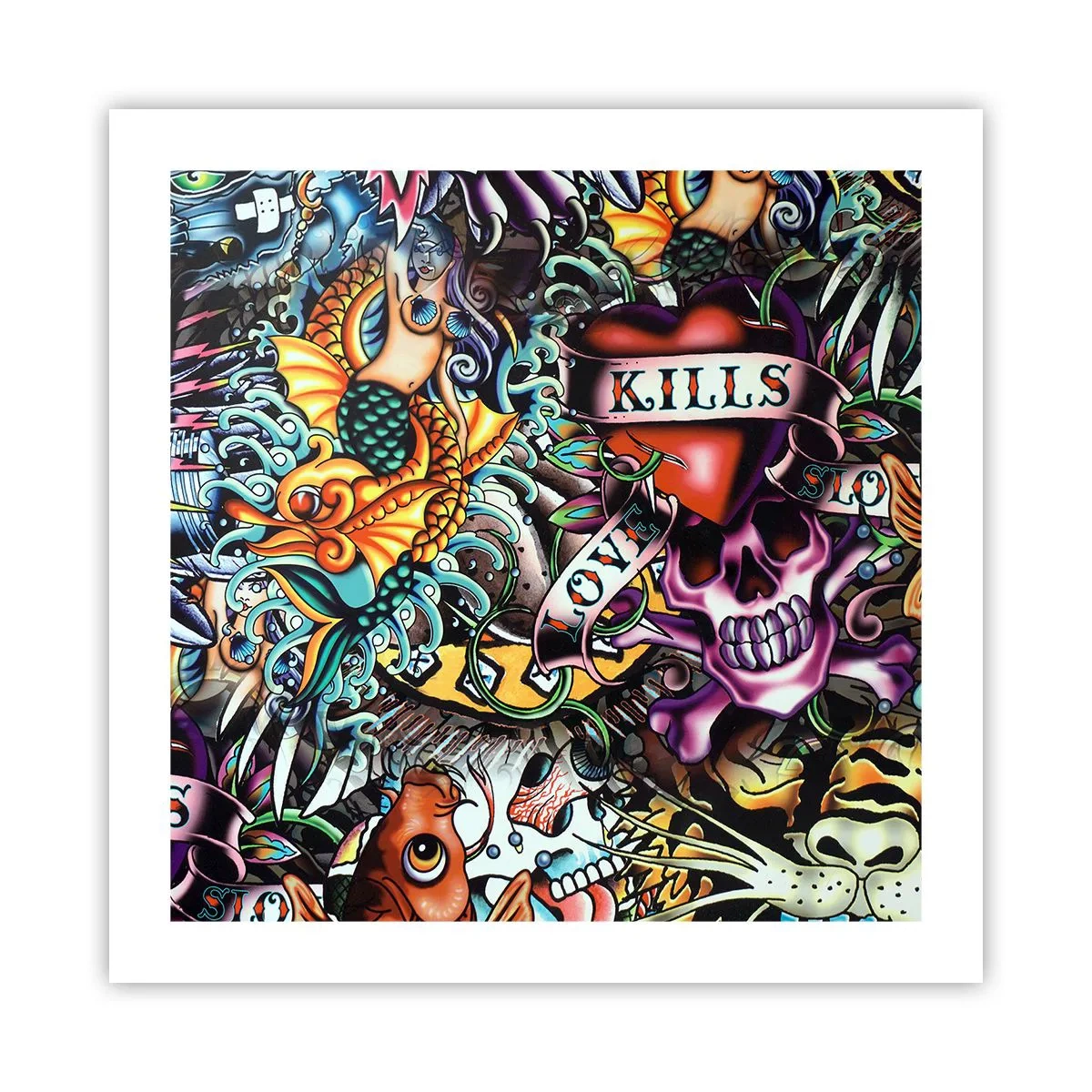 Poster - Visul unui artist tatuator - 50x50 cm