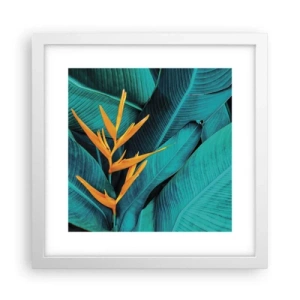 Poster în ramă albă - Floarea Edenului - 30x30 cm