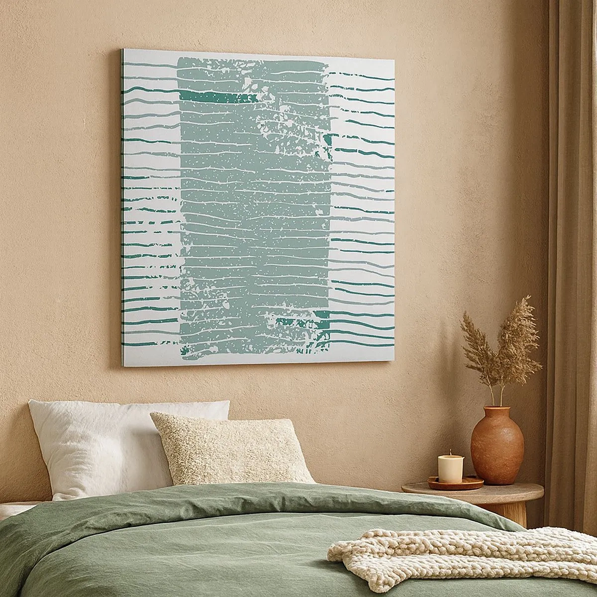 Tablou pe pânză - Abstracție marină - 30x30 cm