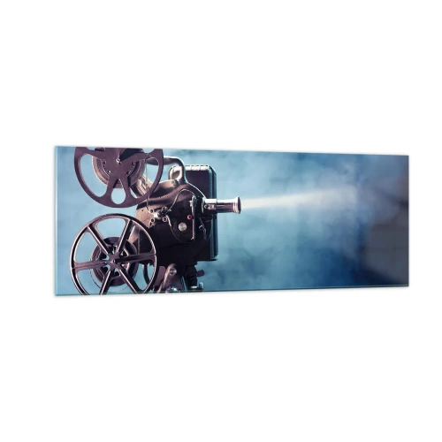 Tablou pe sticlă - Într-un cinematograf vechi - 140x50 cm