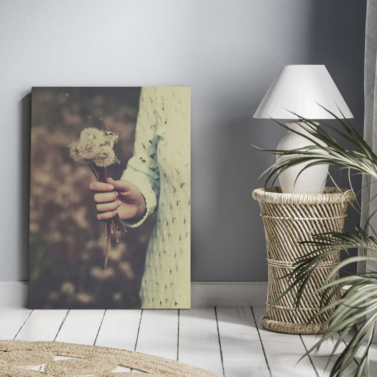 Tablou pe pânză - Păstrați-le, vă rog - 55x100 cm