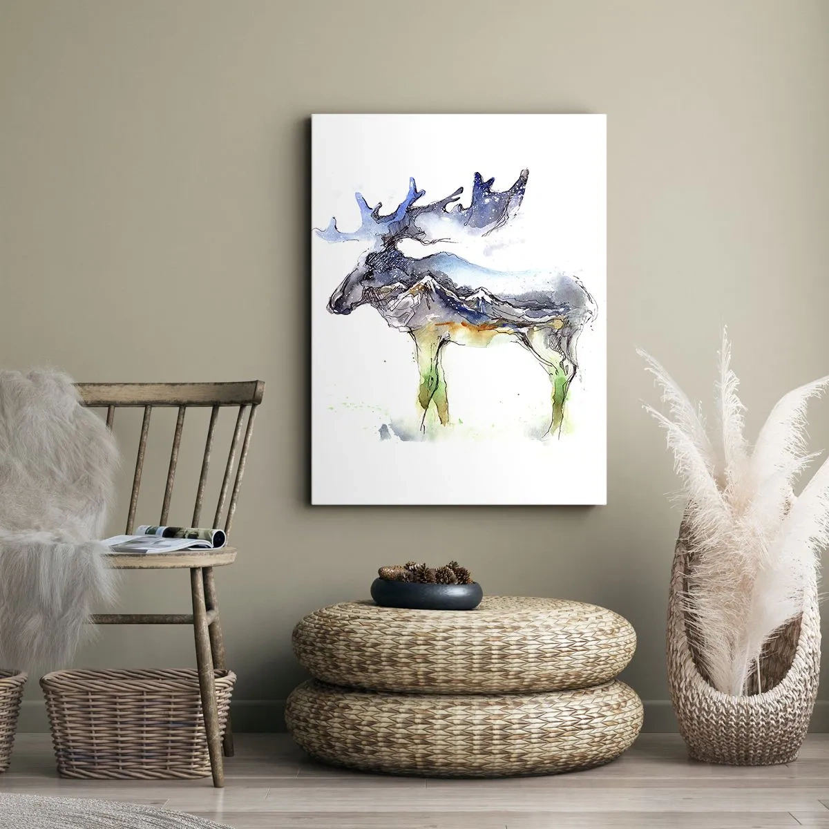 Tablou pe pânză - Eroul poveștii de iarnă - 65x120 cm