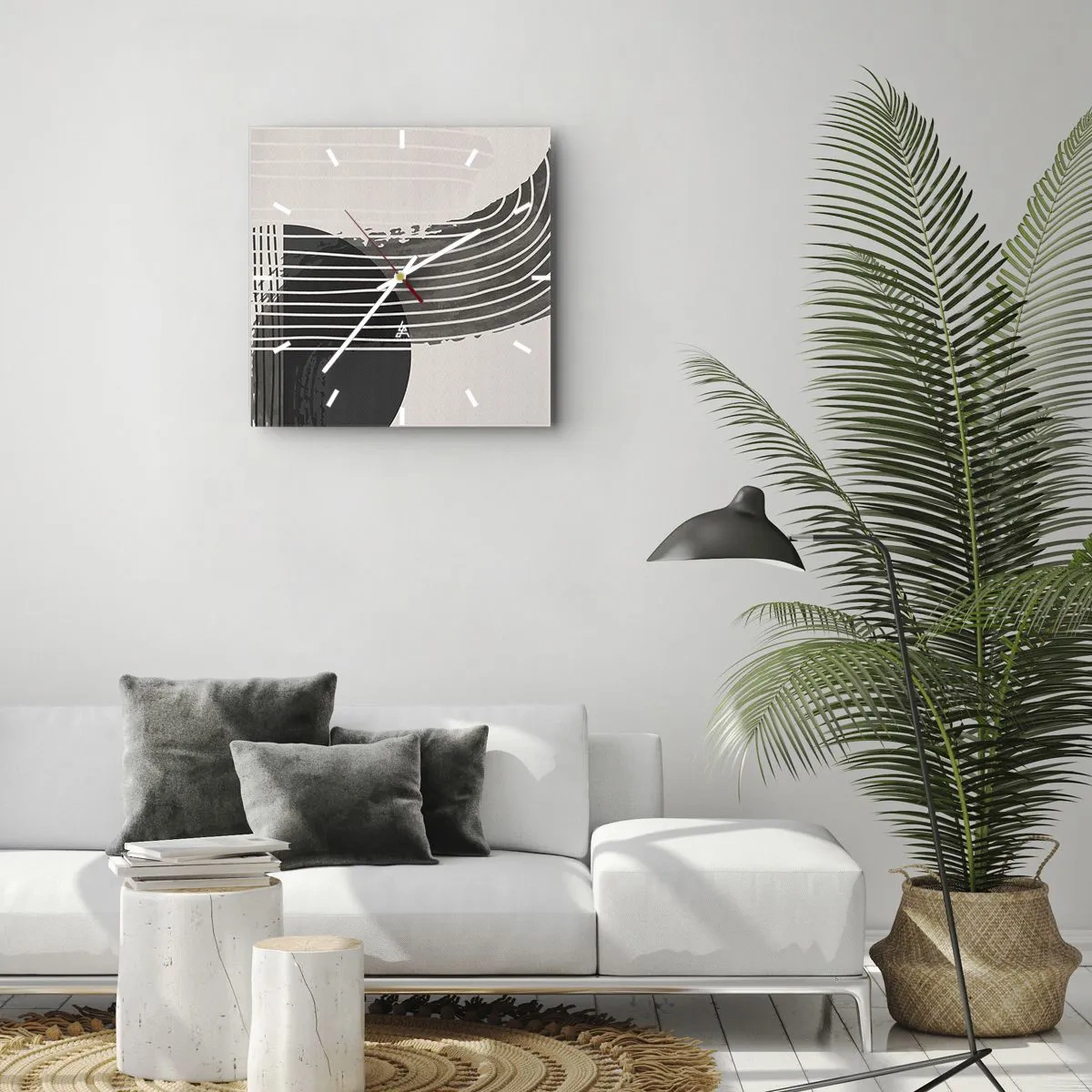 Ceas de perete - Ceas pe sticlă - Până acolo și înapoi - 40x40 cm