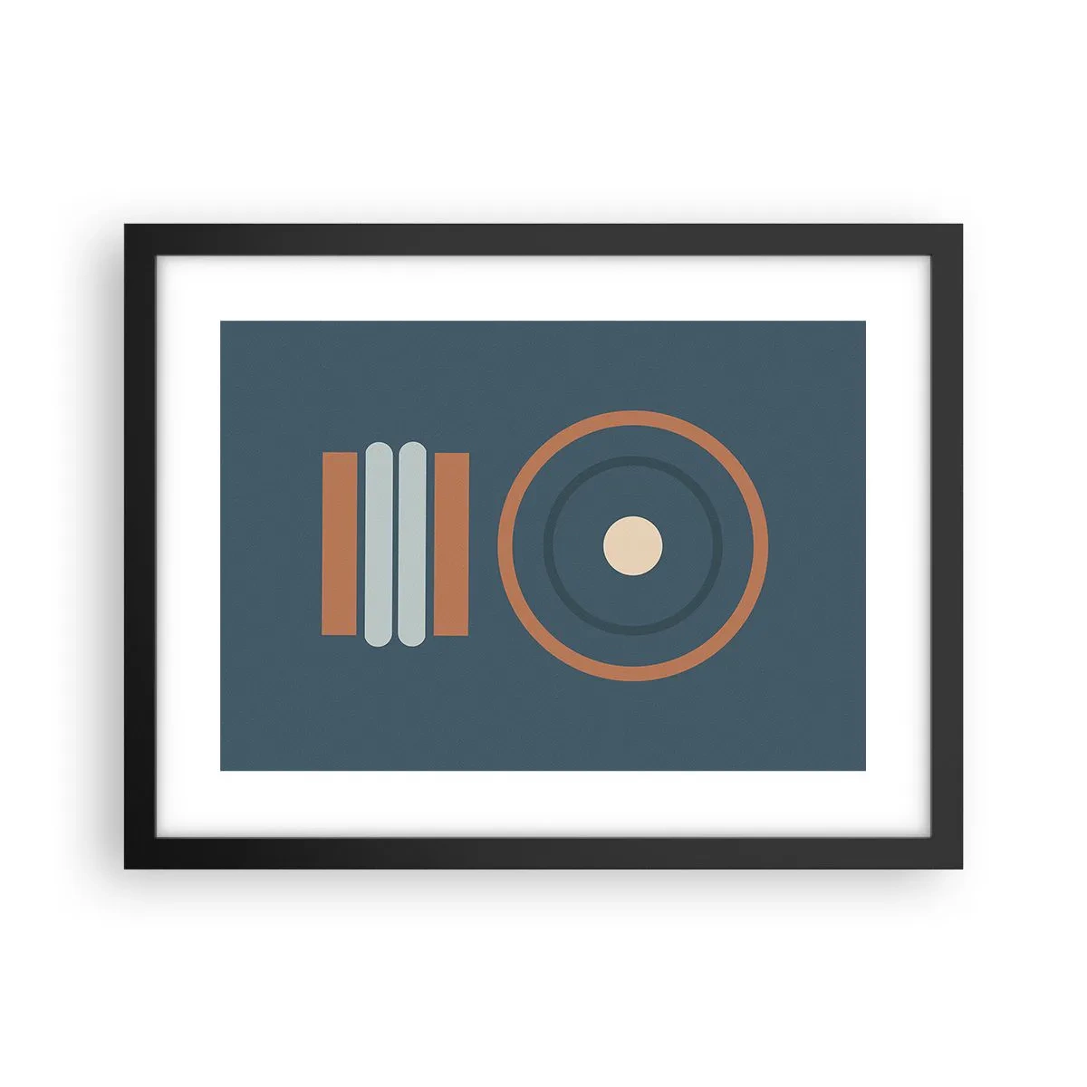 Poster în ramă neagră - Esența problemei - 40x30 cm