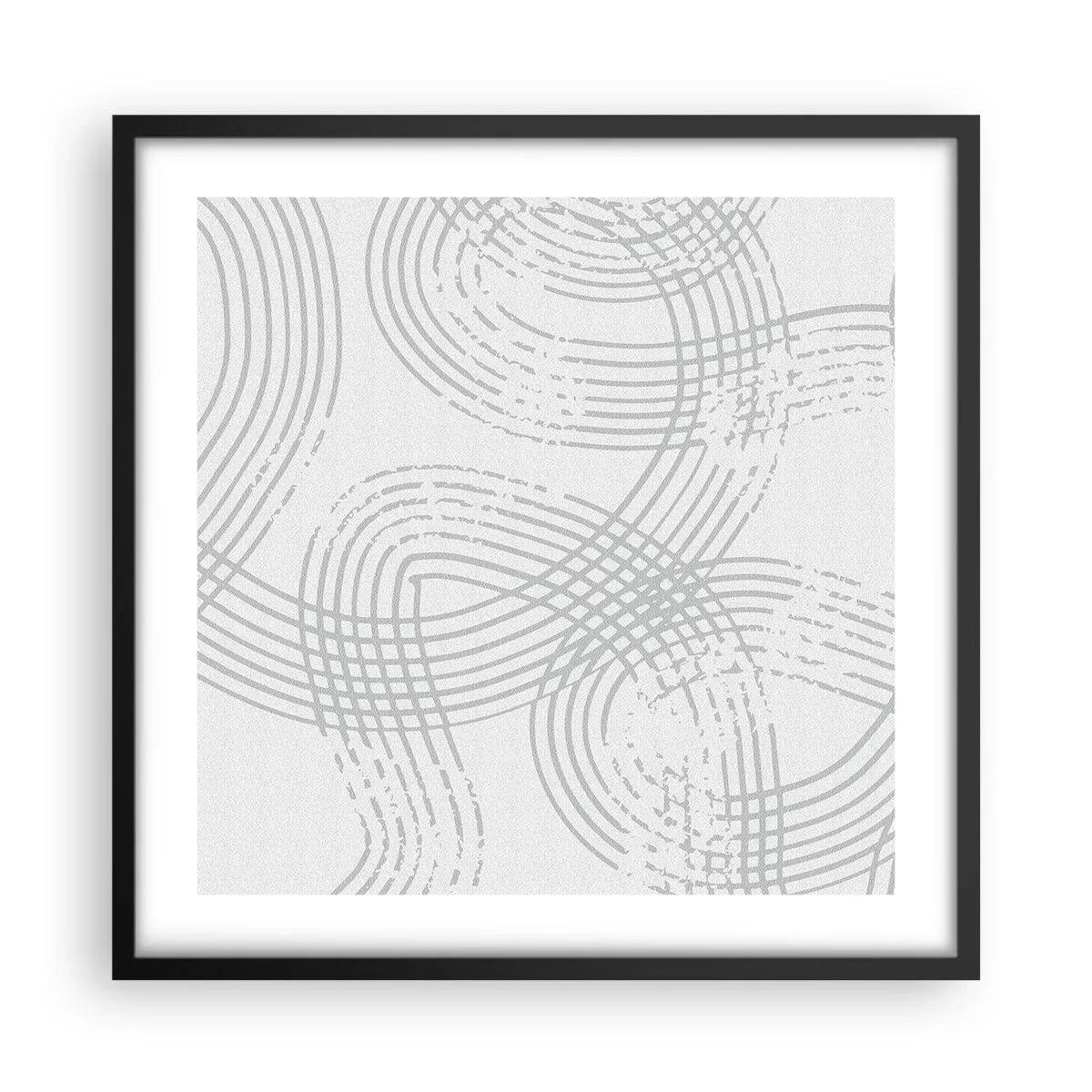 Poster în ramă neagră - Nu există o cale ușoară - 50x50 cm