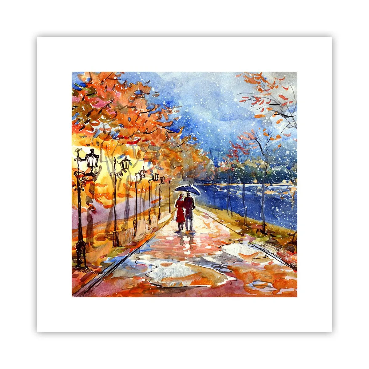 Poster - Împreună până la limita de timp - 30x30 cm