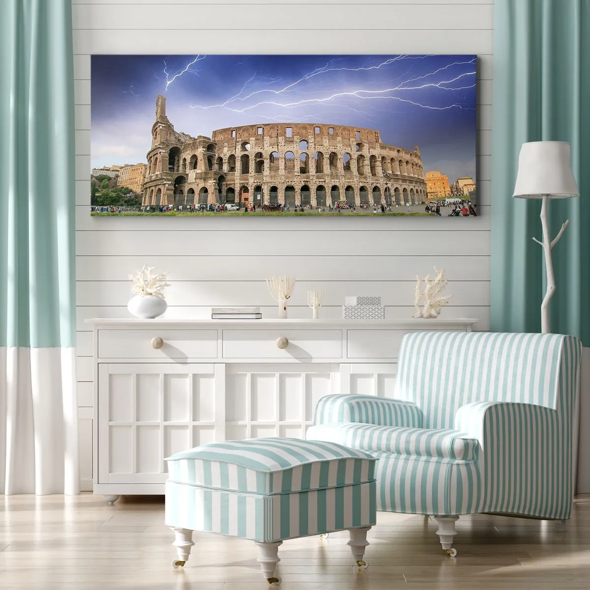 Tablou pe pânză - Arena de luptă - 120x50 cm