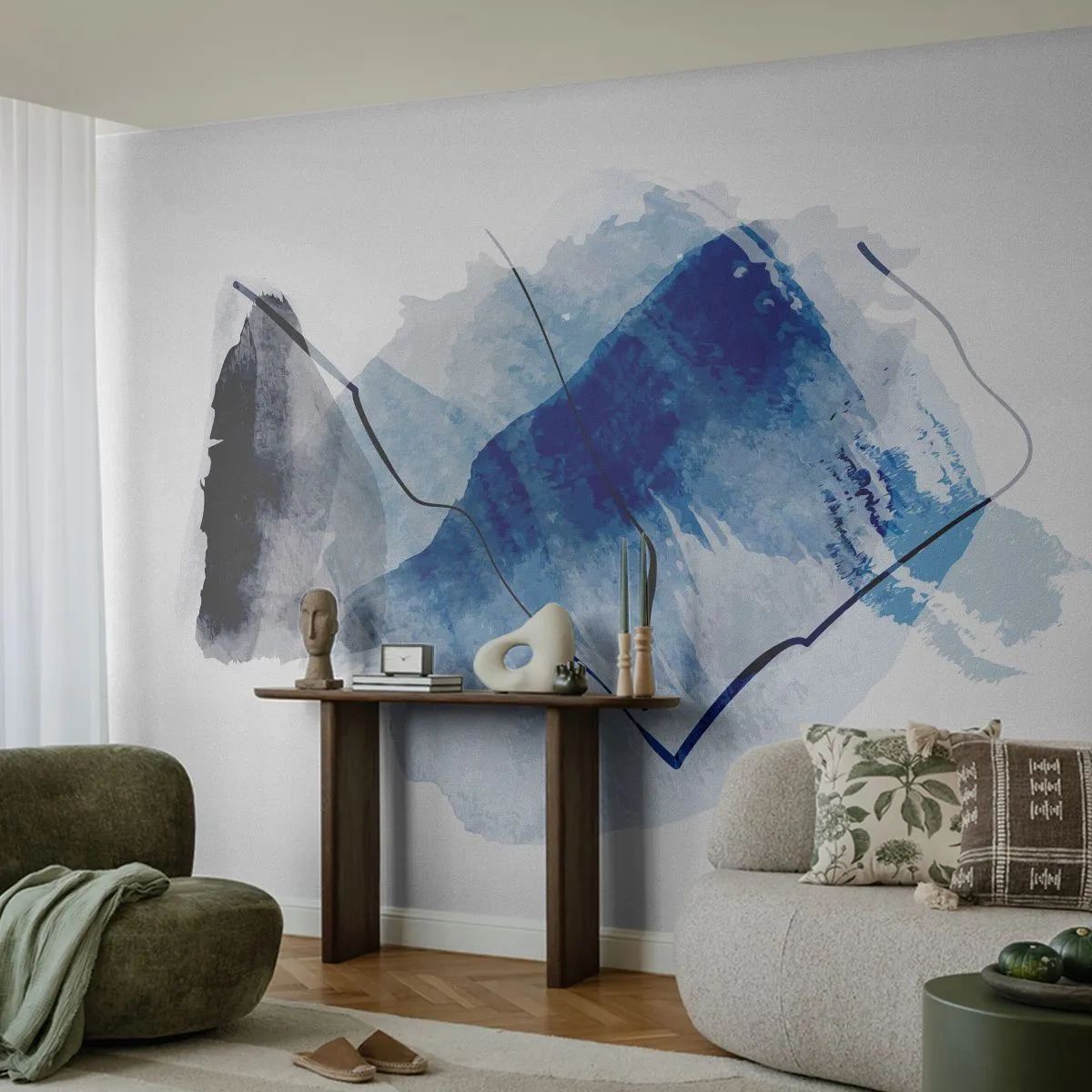 Tapet Premium Sand - Iceberg - Abstracția, Bucată, Artă Modernă - 350x256 cm