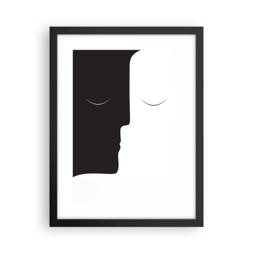 Poster în ramă neagră - Unitatea contrariilor - 30x40 cm