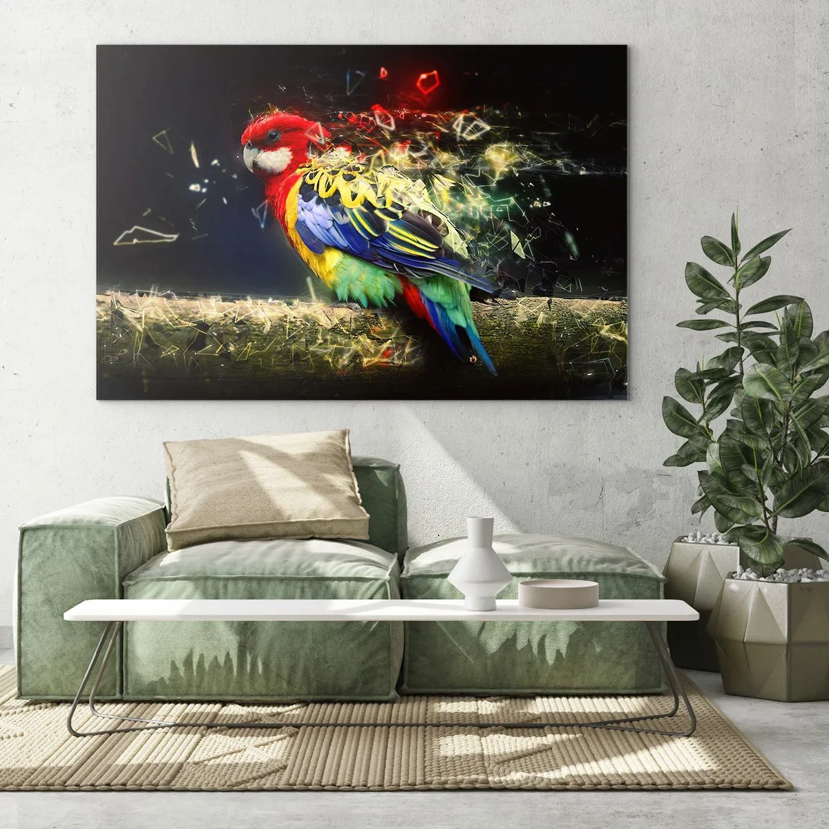 Tablou pe sticlă - Mesagerul strălucirii - 120x80 cm