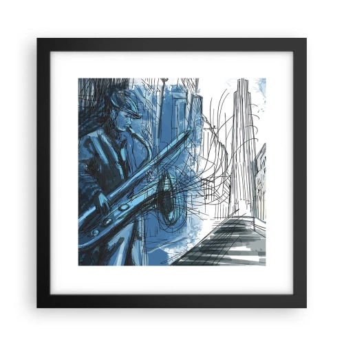 Poster în ramă neagră - Rapsodie urbană - 30x30 cm