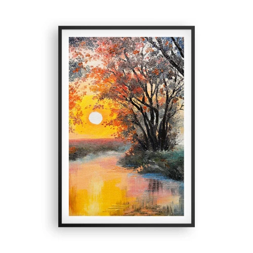 Poster în ramă neagră - Atmosferă de toamnă - 61x91 cm