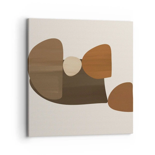 Tablou pe pânză - Compoziție în bronz - 70x70 cm