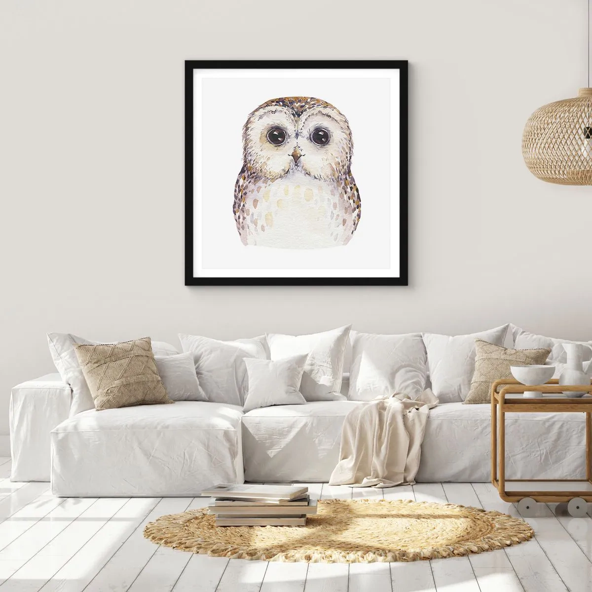 Poster în ramă neagră - Uită-te în ochii mei - 30x30 cm