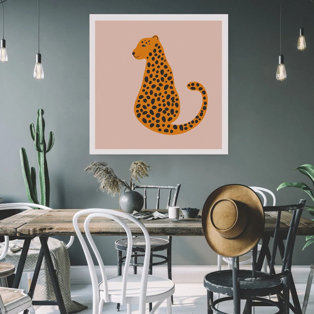 Poster - Modelul leopard este tot timpul la modă - 30x30 cm