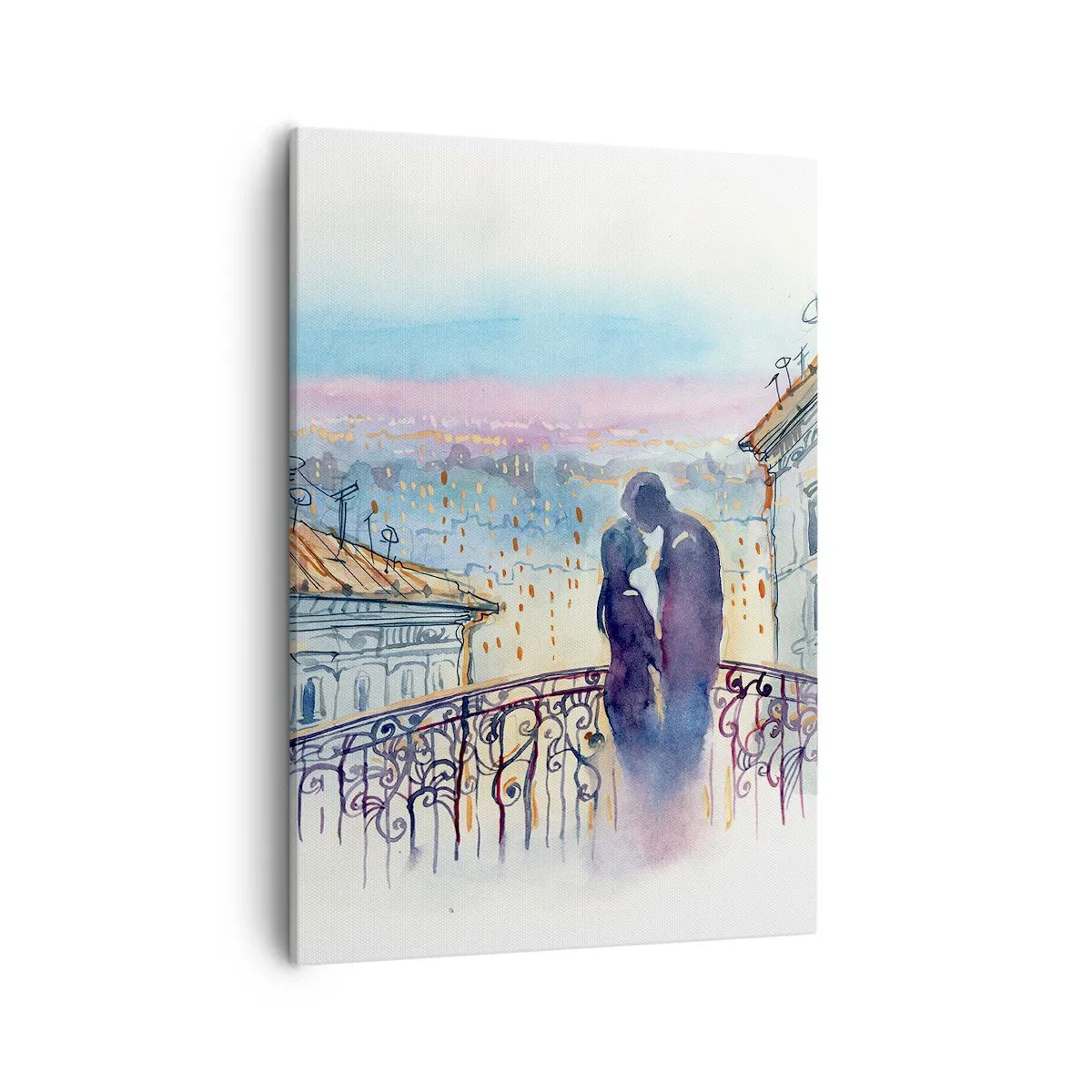Tablou pe pânză - Iubiți parizieni - 50x70 cm