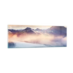 Tablou pe sticlă - Forța și puritatea naturii - 90x30 cm