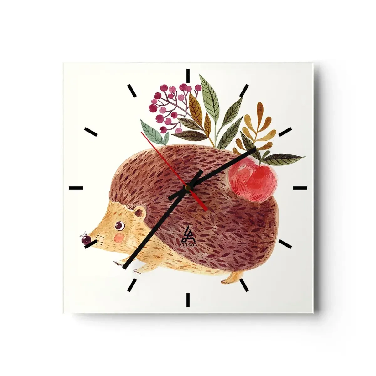 Ceas de perete - Ceas pe sticlă - Și tu deja mă placi - 40x40 cm