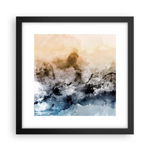 Poster în ramă neagră - Scufundate într-un vârtej de ceață - 30x30 cm