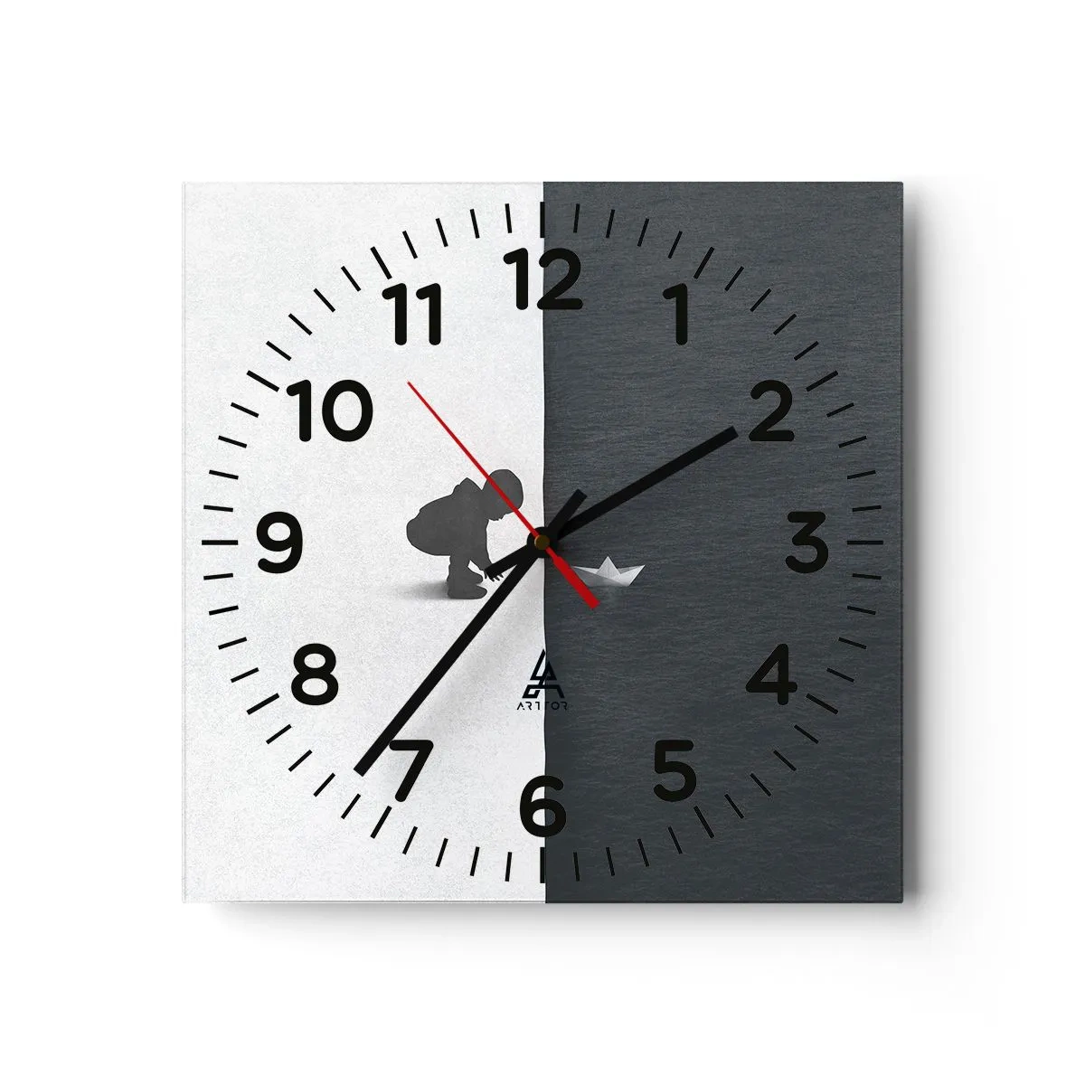 Ceas de perete - Ceas pe sticlă - Marea expediție - 30x30 cm