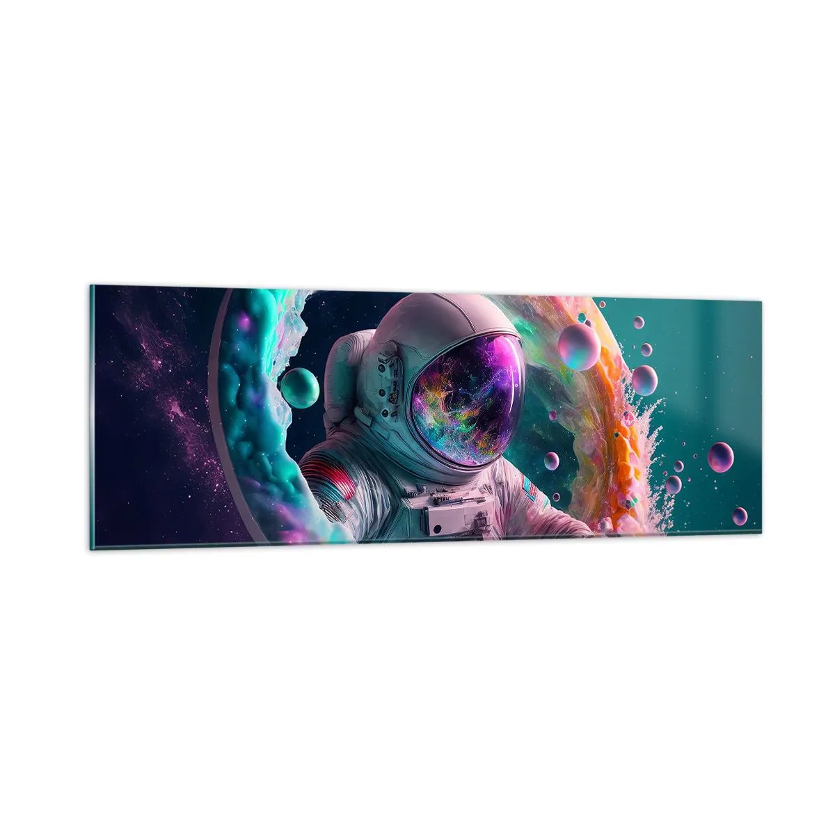 Tablou pe sticlă - Poarta stelară  - 90x30 cm