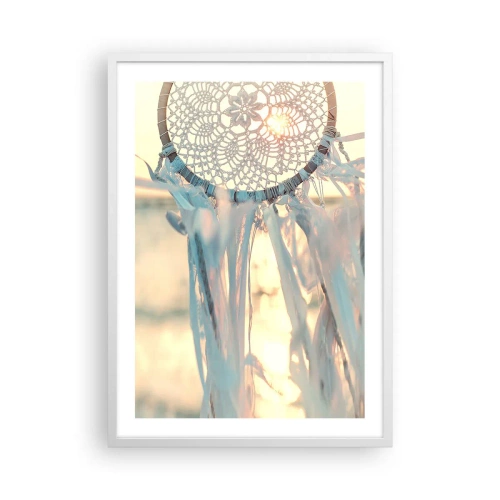 Poster în ramă albă - Totem de dantelă - 50x70 cm