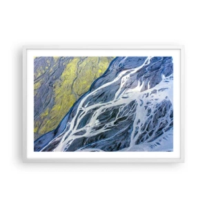 Poster în ramă albă - Picturi din natură - 70x50 cm