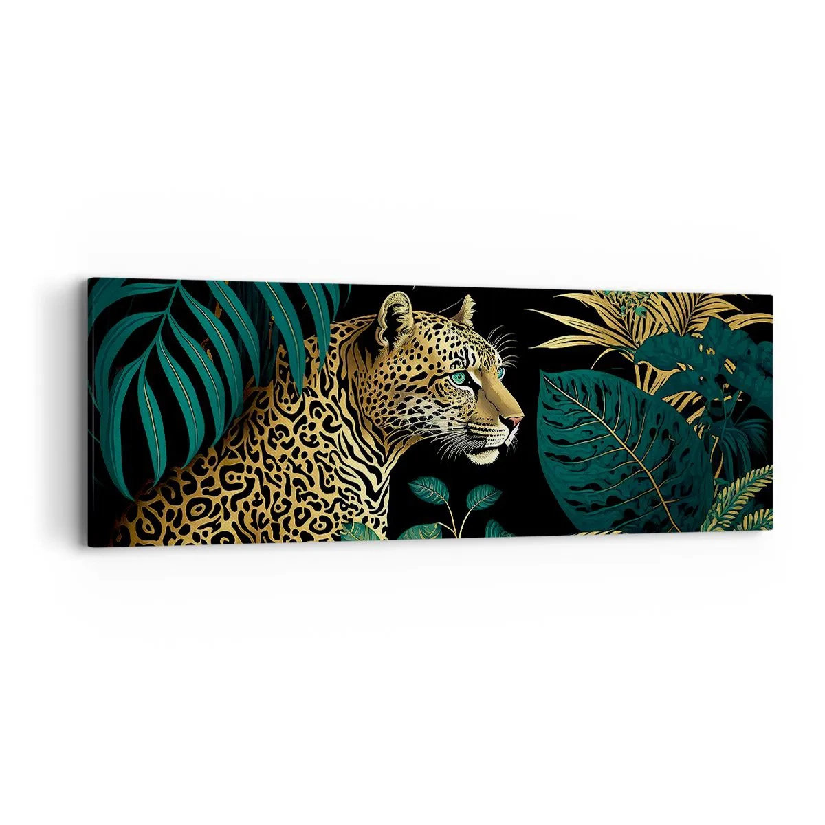 Tablou pe pânză - Domnitorul junglei - 90x30 cm
