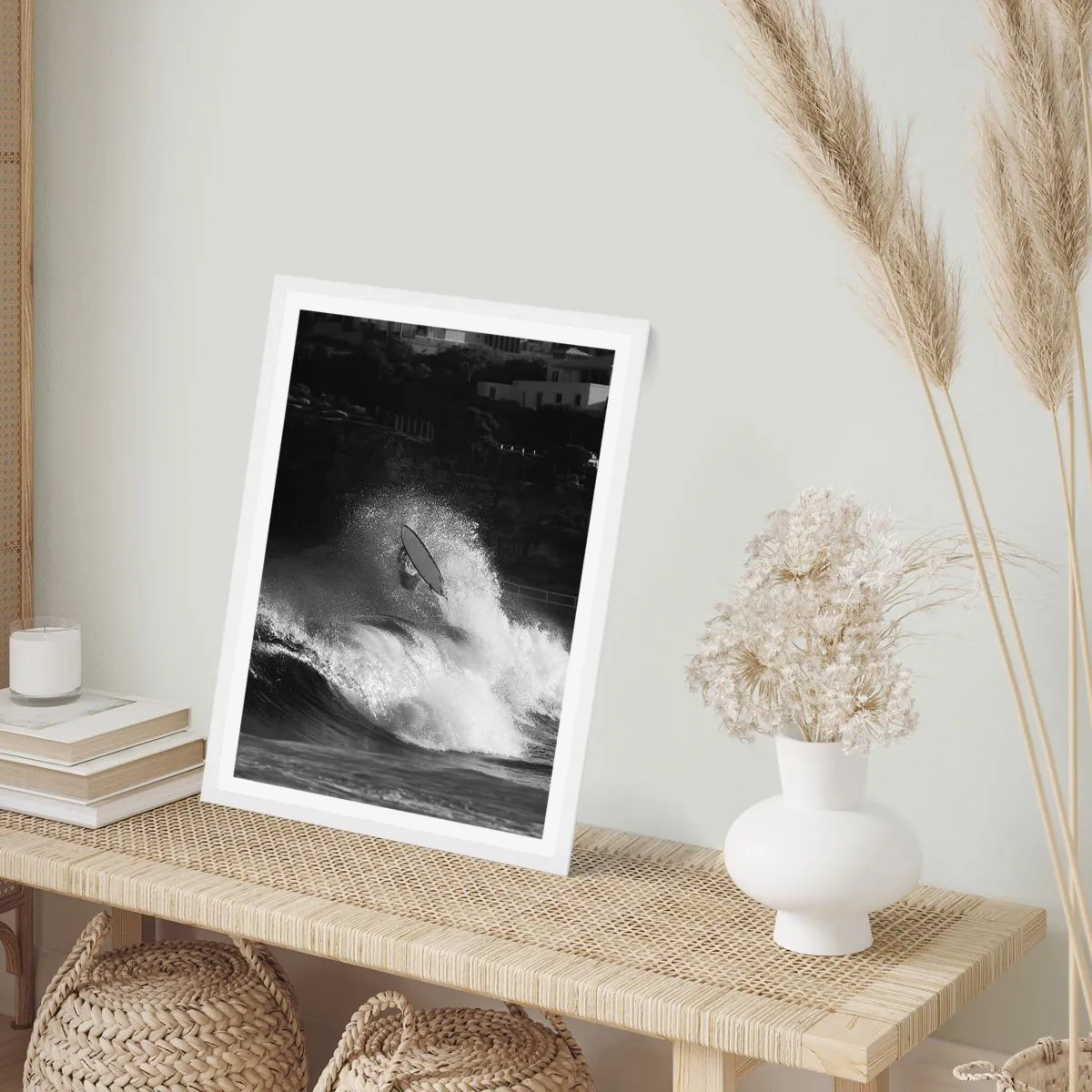 Poster în ramă albă - Provocare acceptată! - 61x91 cm