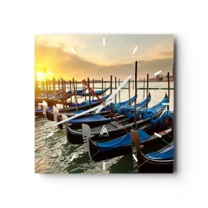 Ceas de perete - Ceas pe sticlă - Înainte de a începe agitația - 30x30 cm