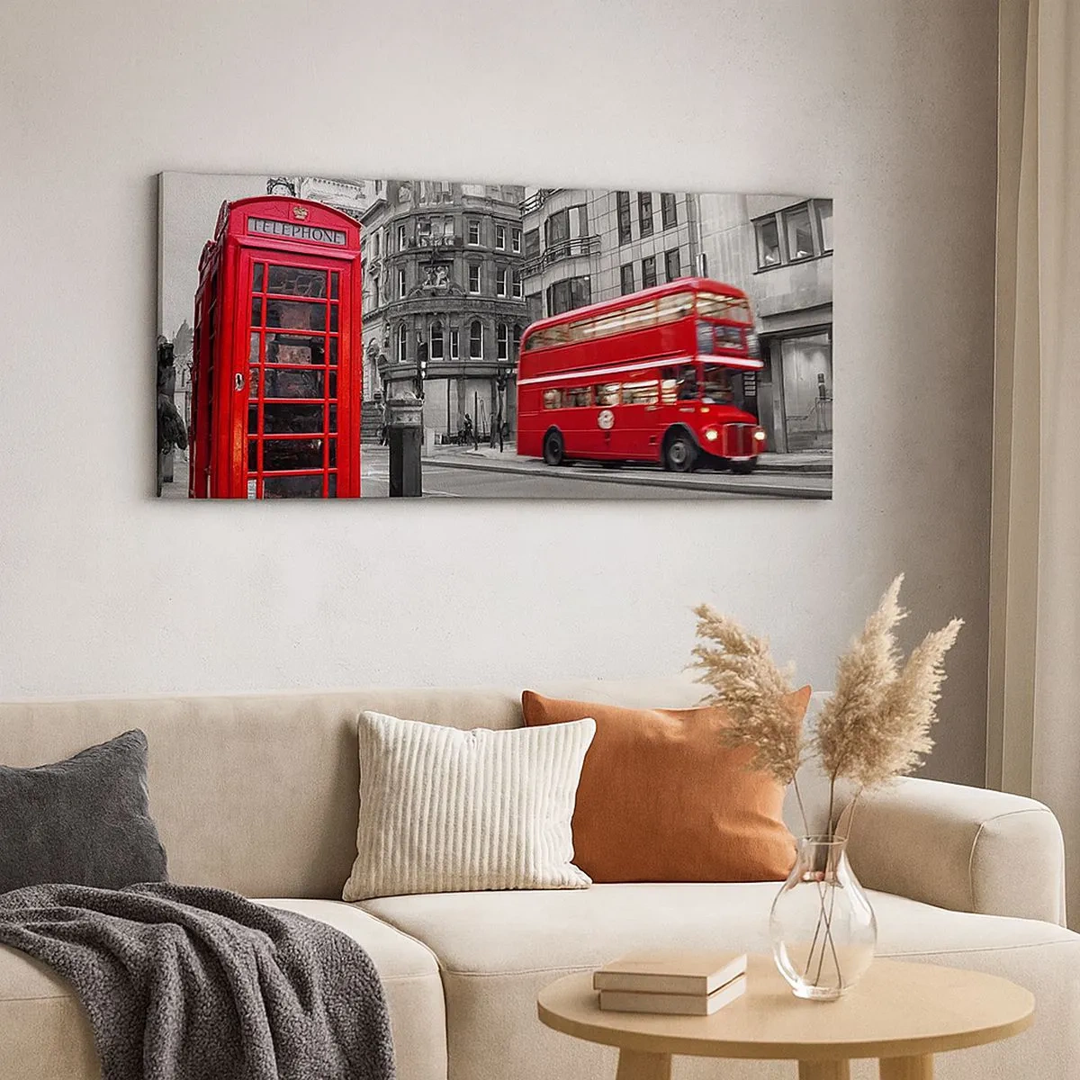 Tablou pe pânză - Cea mai roșie din Europa - 100x40 cm