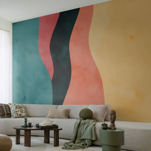 Tapet Premium Sand - Neconformitate compatibilă - Abstracția, Bucată, Artă Modernă. - 100x70 cm