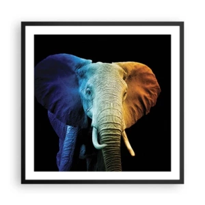 Poster în ramă neagră - Excentric, nu ciudat - 60x60 cm