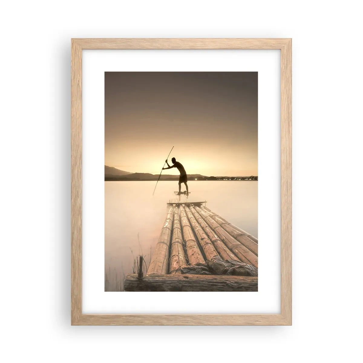 Poster în ramă de stejar deschis - Înainte de odihnă - 30x40 cm