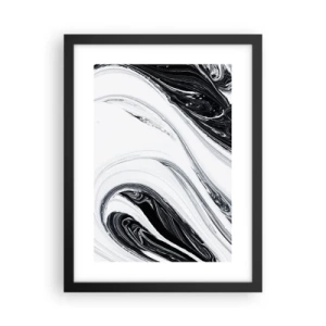 Poster în ramă neagră - Combinație de contrarii - 30x40 cm