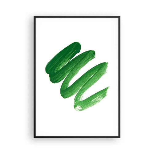 Poster în ramă neagră - Glumă verde - 70x100 cm