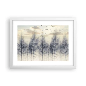 Poster în ramă albă - Spiritele pădurii - 40x30 cm