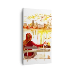 Tablou pe pânză - Un moment de reflecție - 45x80 cm
