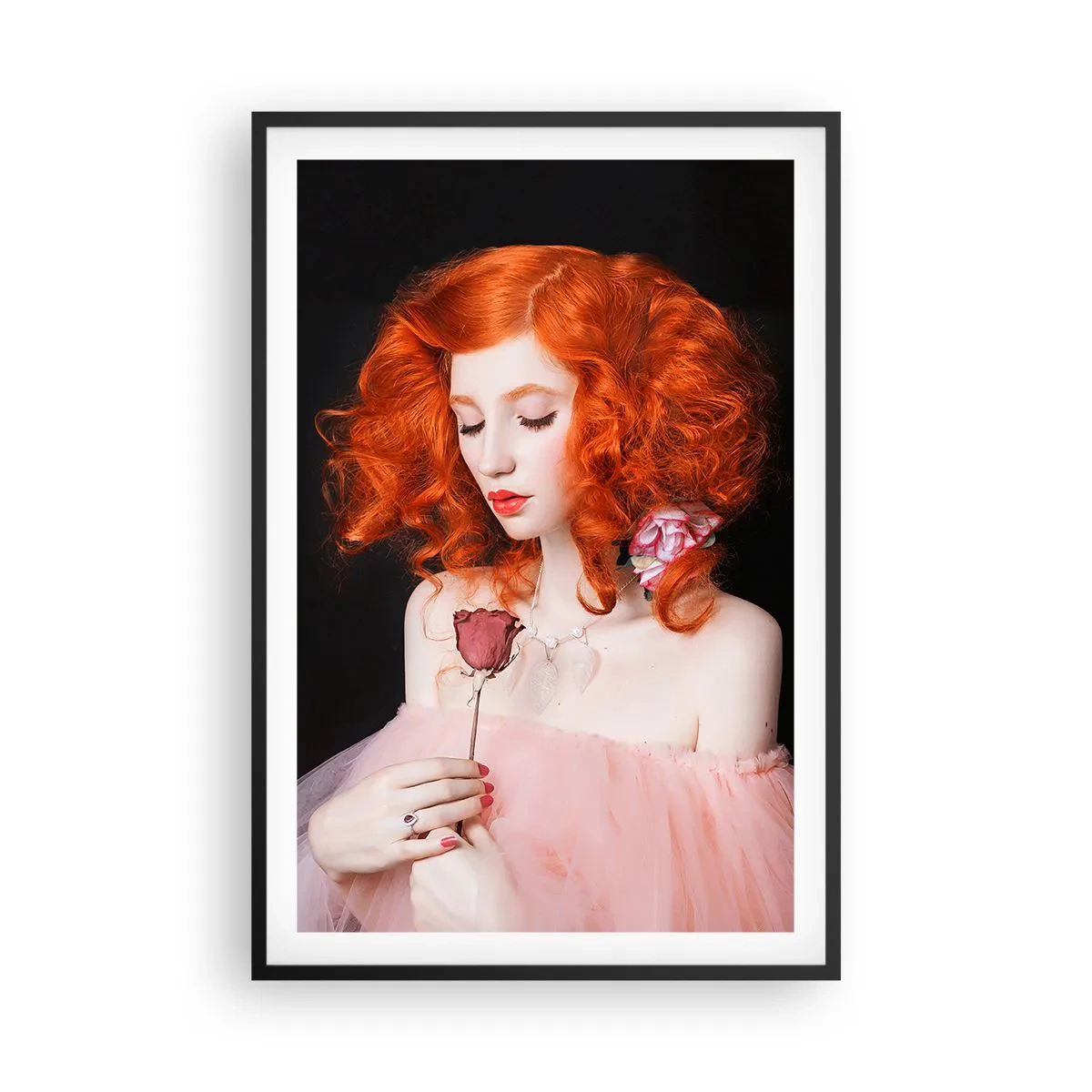 Poster în ramă neagră - În stil baroc - 61x91 cm