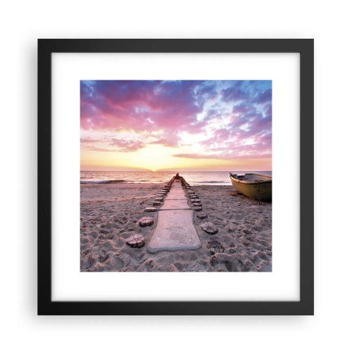 Poster în ramă neagră - Un moment de experiență profundă - 30x30 cm