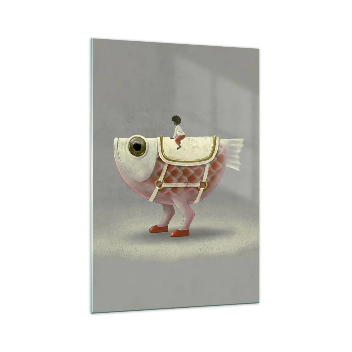 Tablou pe sticlă - Călărețul Pescărel - 70x100 cm