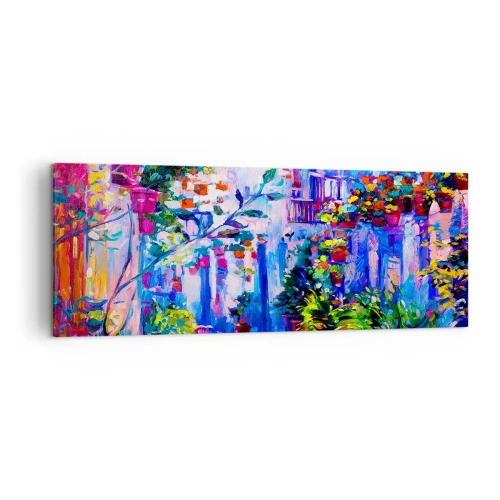 Tablou pe pânză - Impresie - străduță italiană - 140x50 cm