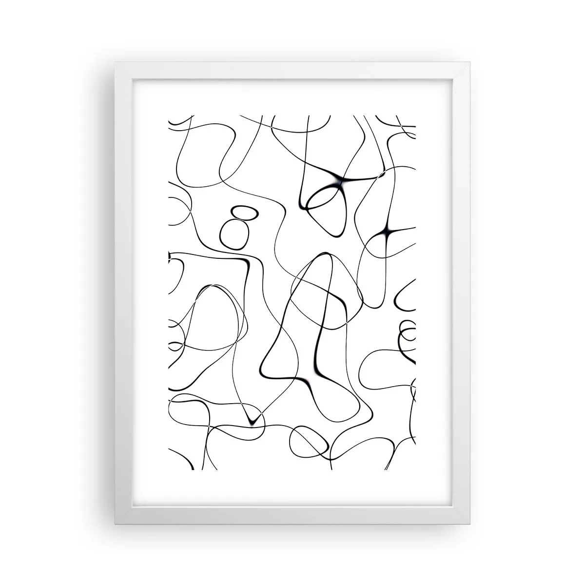Poster în ramă albă - Căile vieții, căile destinului - 30x40 cm
