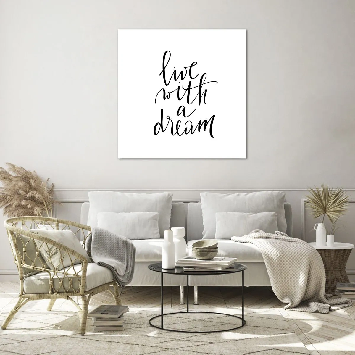 Tablou pe sticlă - Of course - 60x60 cm