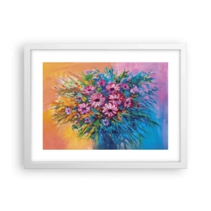 Poster în ramă albă - Energia vieții - 40x30 cm