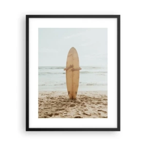 Poster în ramă neagră - Din dragoste pentru valuri - 40x50 cm