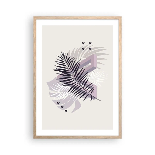 Poster în ramă de stejar deschis - Umbra unei umbre - 50x70 cm